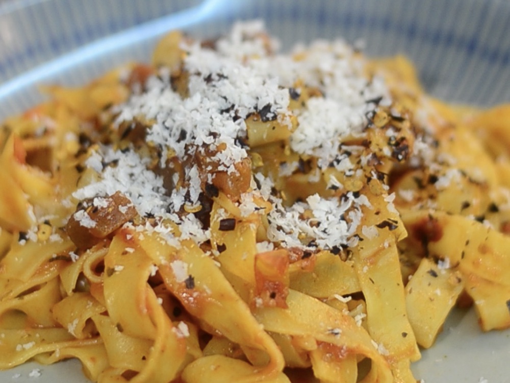 Guanciale Arrabbiata&nbsp;Fettuccine